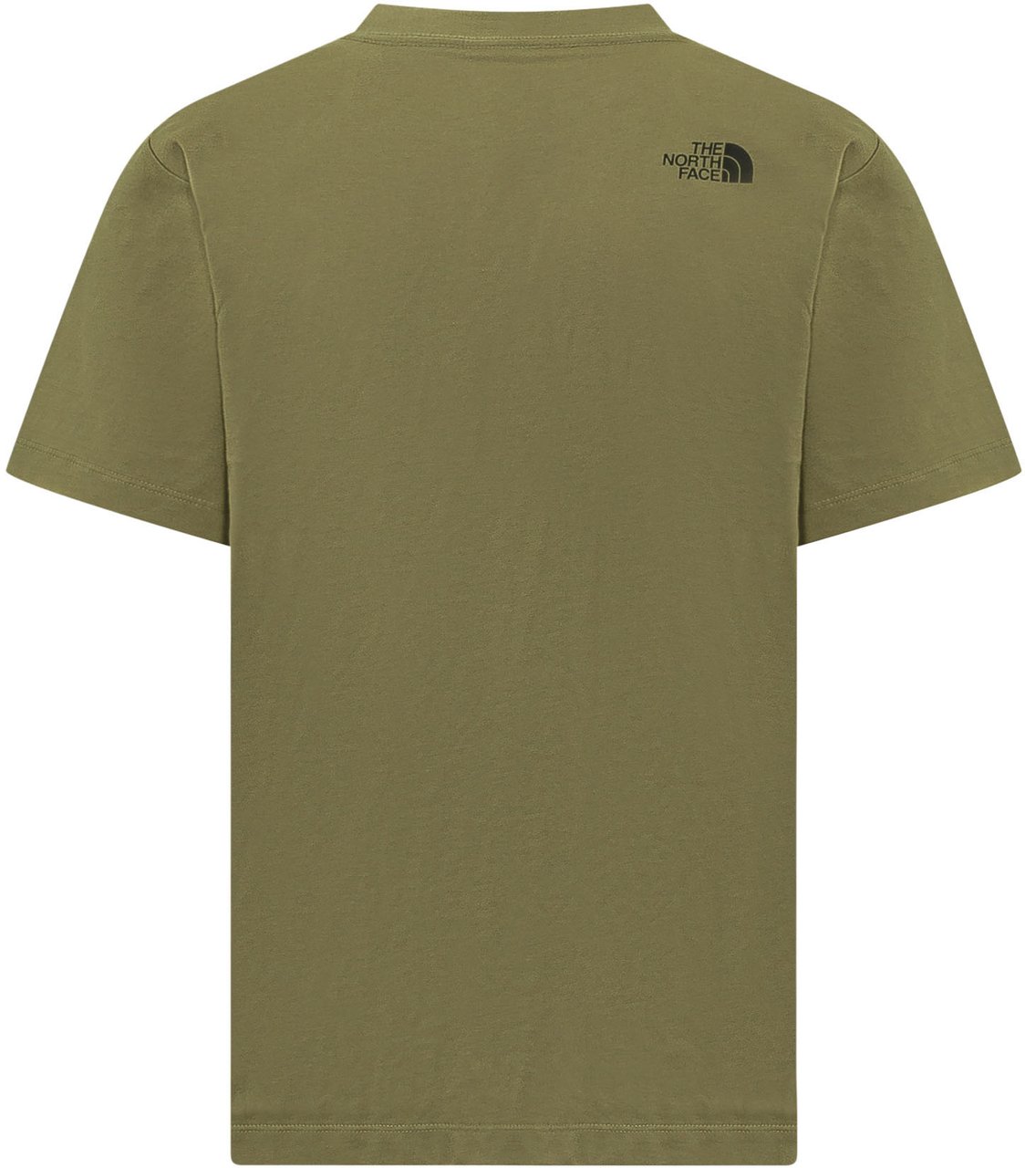 The North Face T-shirt con Logo Applicato Donkergroen