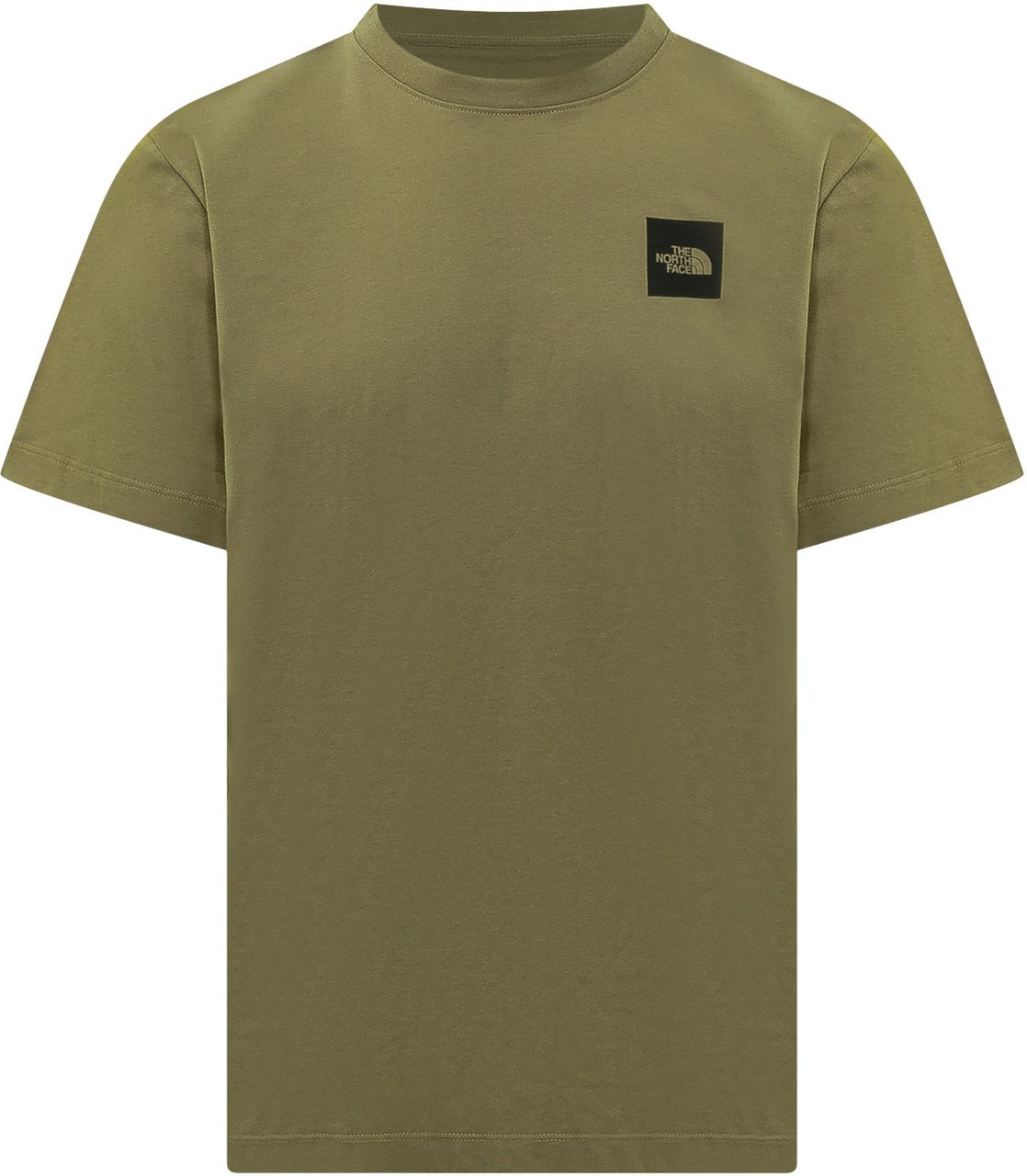 The North Face T-shirt con Logo Applicato Donkergroen