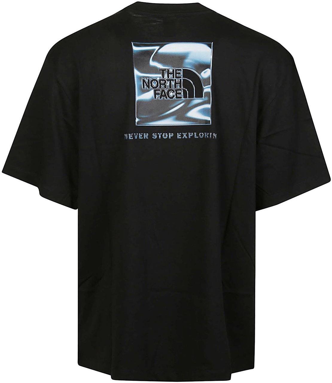 The North Face Liquid Box Nse Oversize T-shirt Black Zwart