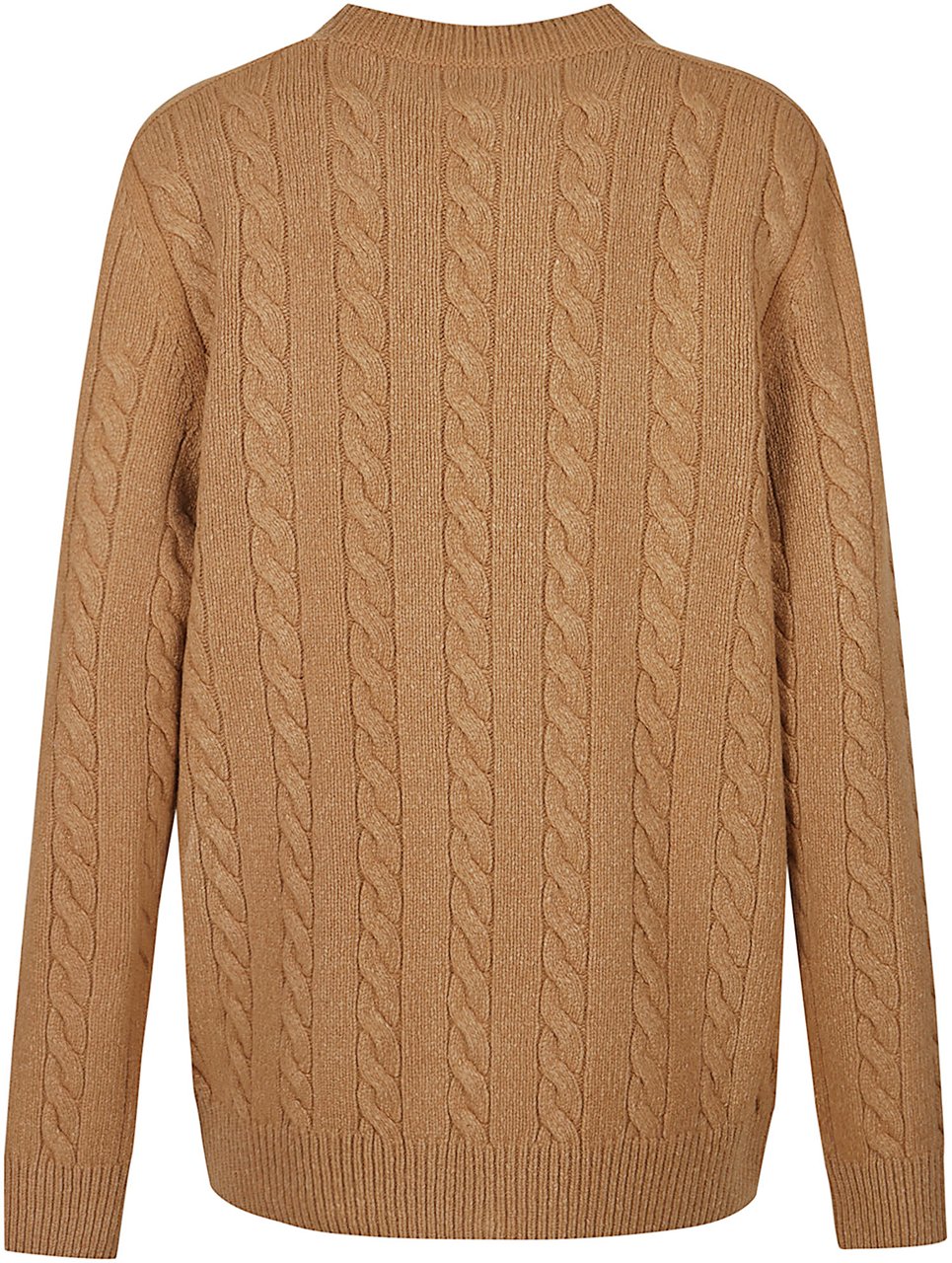 The Row Cable Knit Cardigan With Round Neckline And Button-Down Front Neutraal