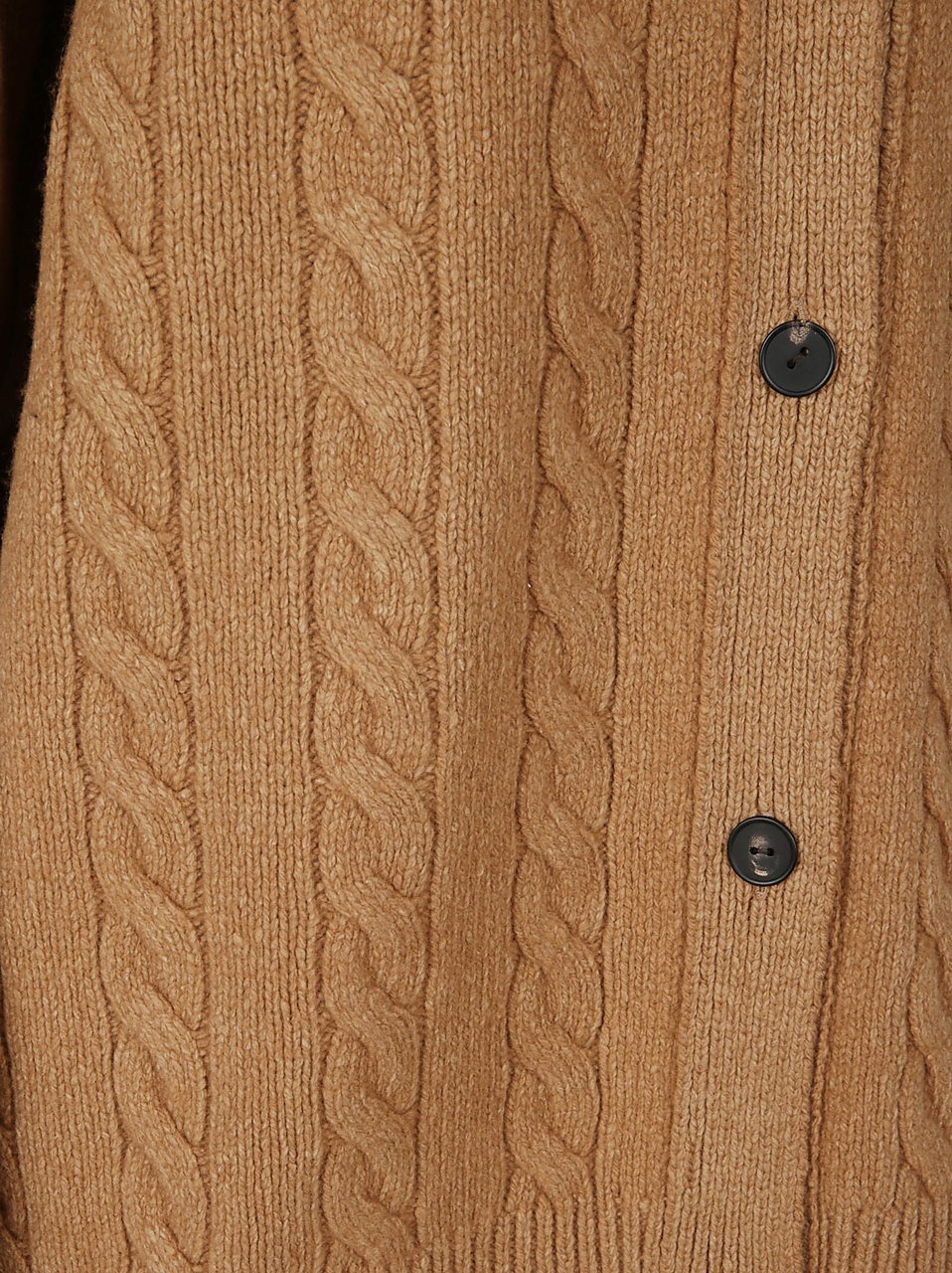 The Row Cable Knit Cardigan With Round Neckline And Button-Down Front Neutraal