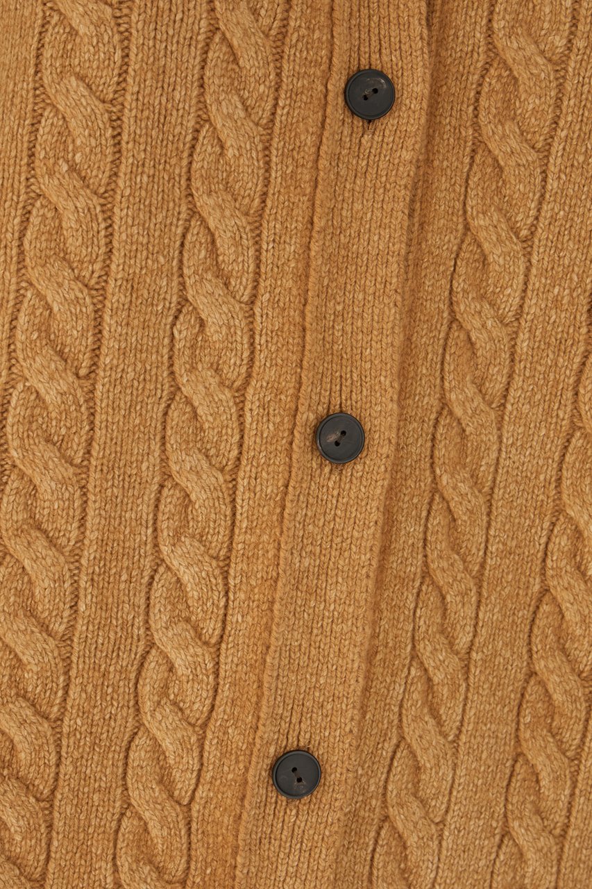 The Row The Row Camel wool cardigan Bruin