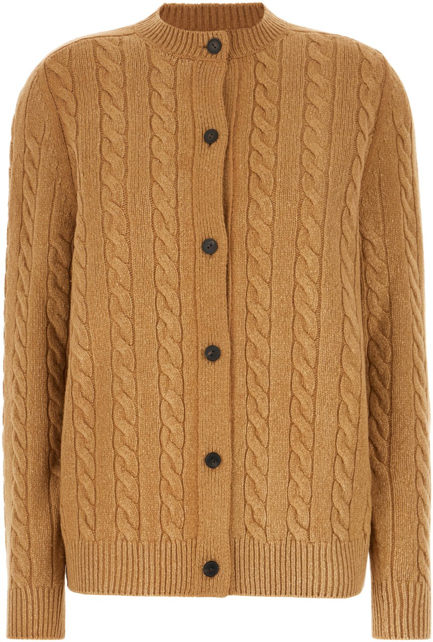 The Row The Row Camel wool cardigan Bruin