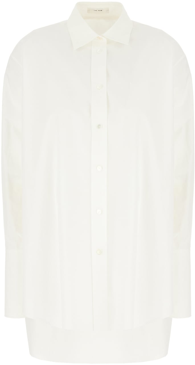 The Row The Row White poplin shirt Wit
