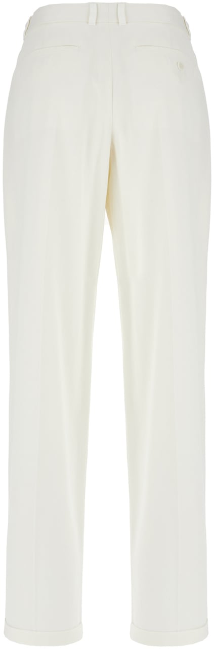 The Row The Row Ivory cotton blend pants Neutraal