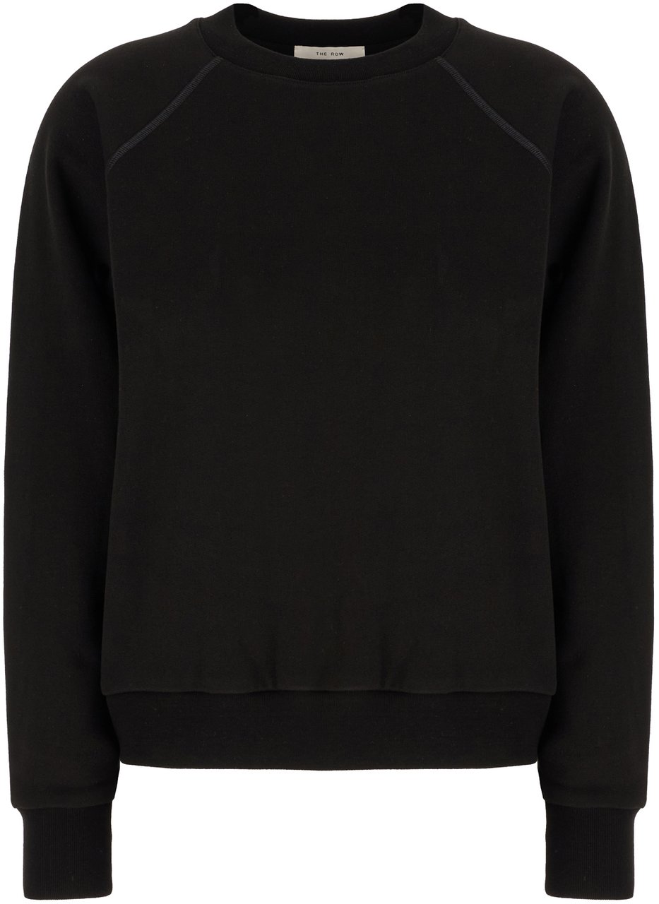 The Row The Row Black cotton blend sweatshirt Zwart