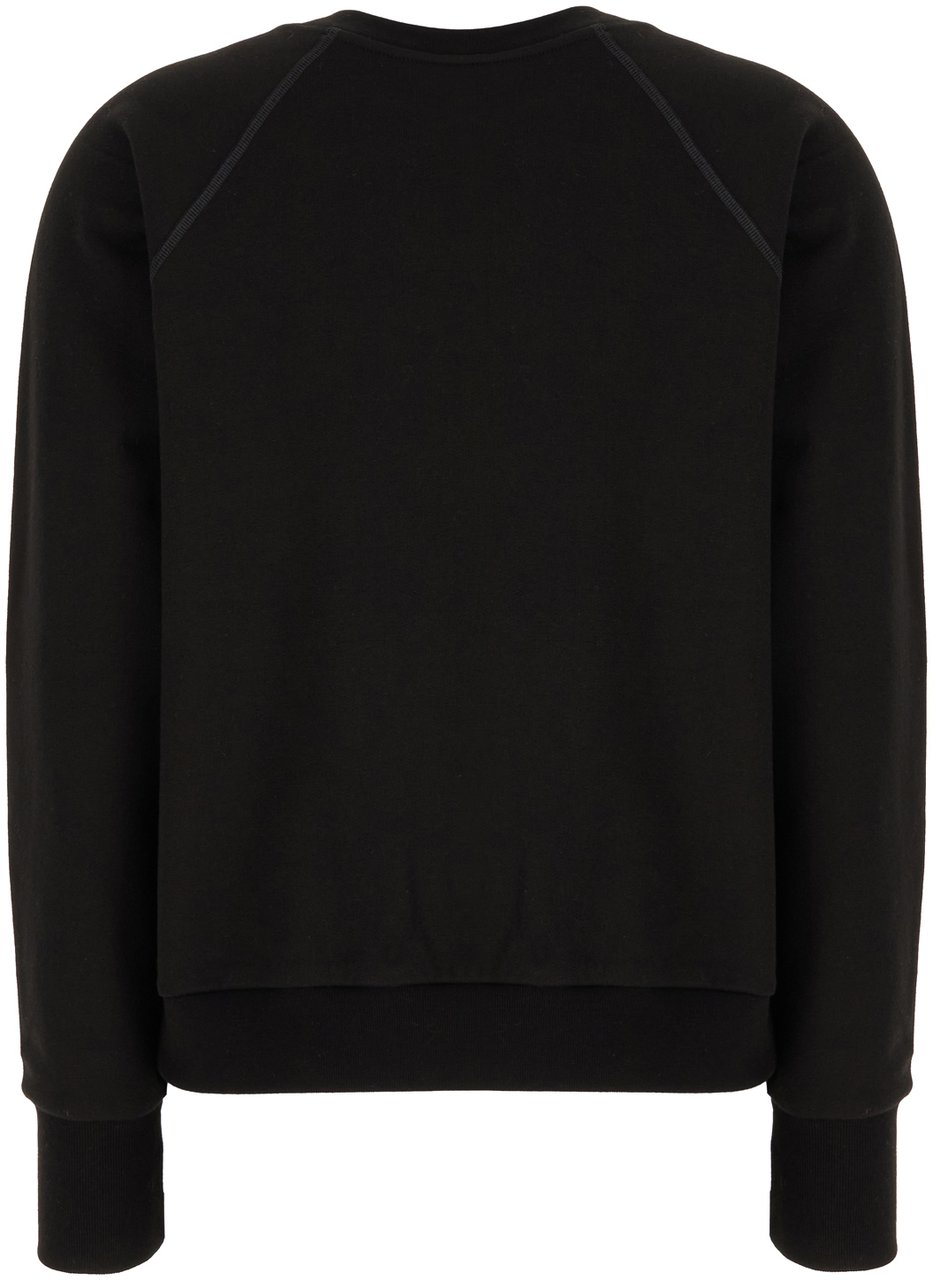 The Row The Row Black cotton blend sweatshirt Zwart