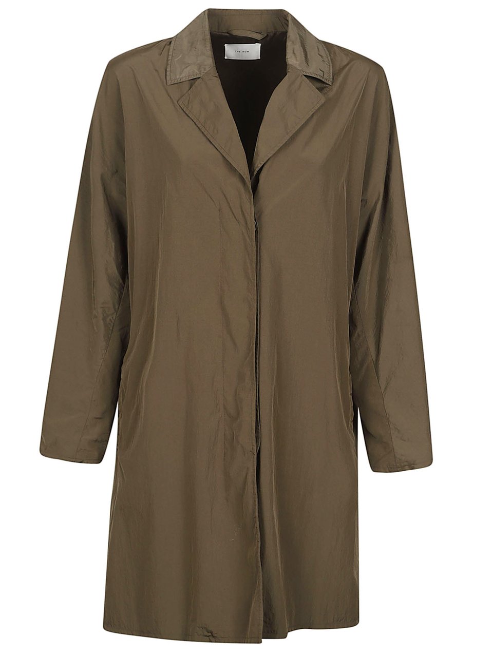 The Row Three-Quarter Sleeve Minimalist Brown Coat Bruin