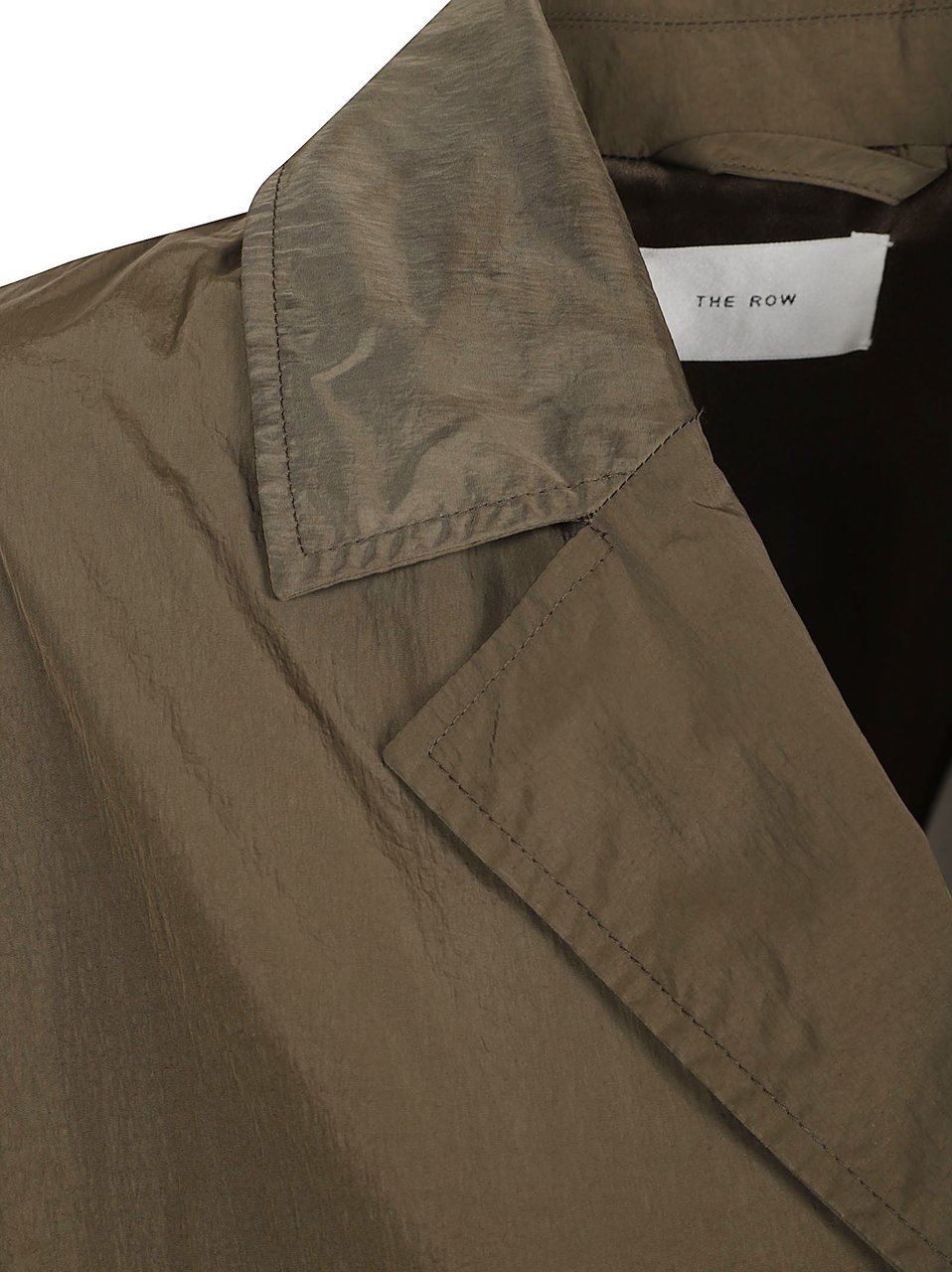 The Row Three-Quarter Sleeve Minimalist Brown Coat Bruin