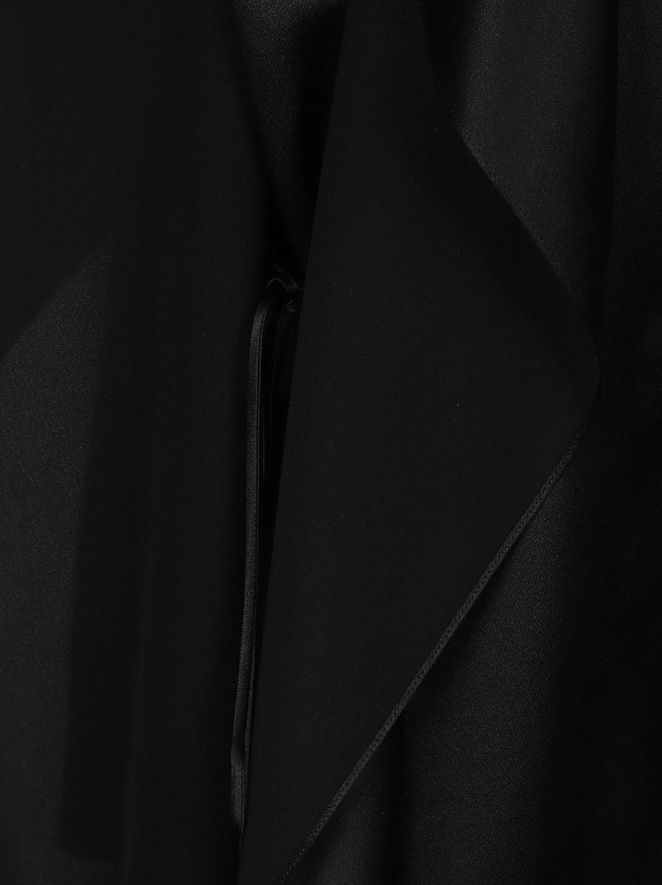 The Row Black Koray Asymmetrical Draped Top Zwart
