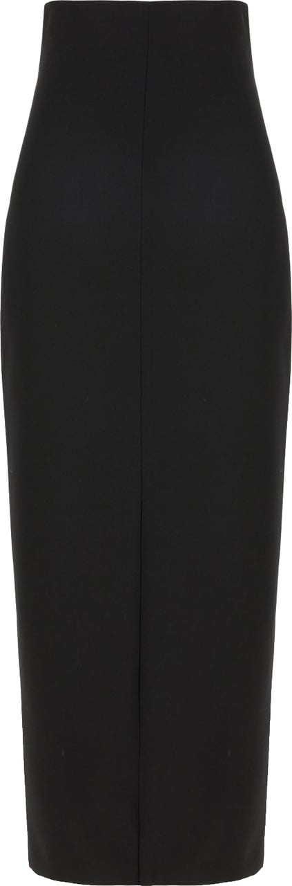 The Row Black wool skirt Zwart