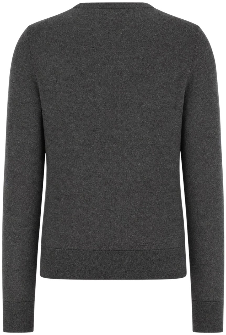 The Row Grey cashmere and silk sweater Grijs