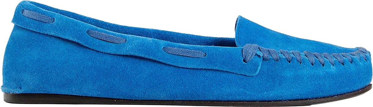 The Row The Row Mabel Leather Loafers Blauw