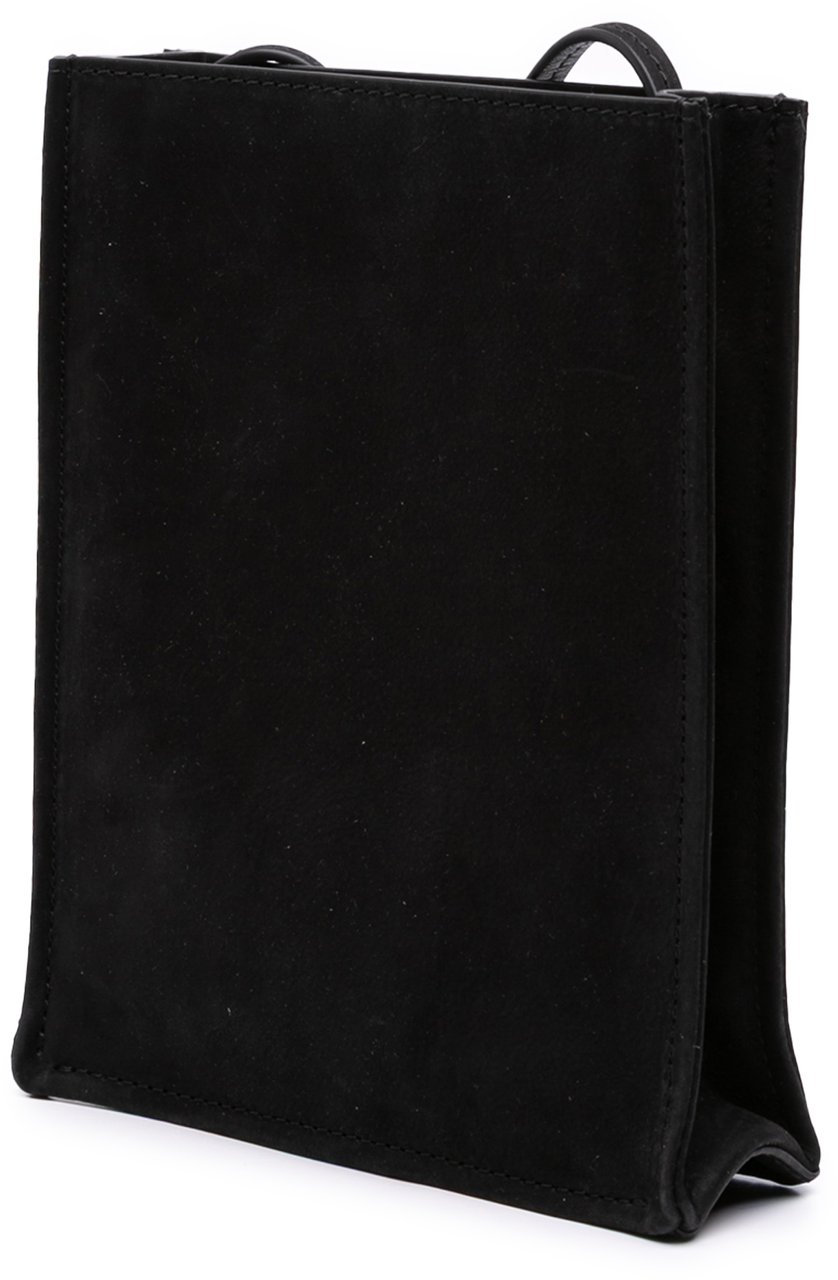 The Row Small Suede To Go Crossbody Zwart