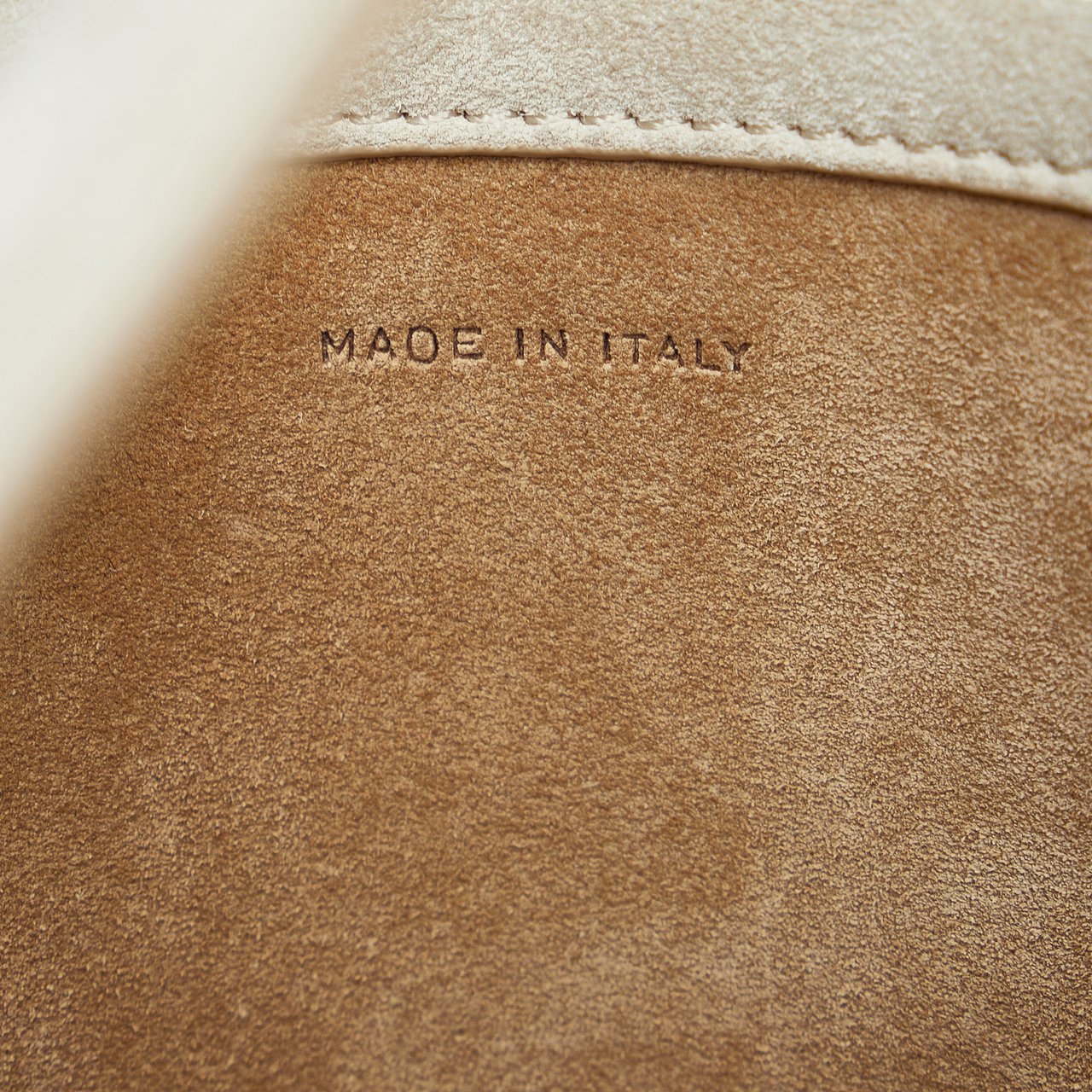 The Row Small N/S Park Suede Tote Bruin