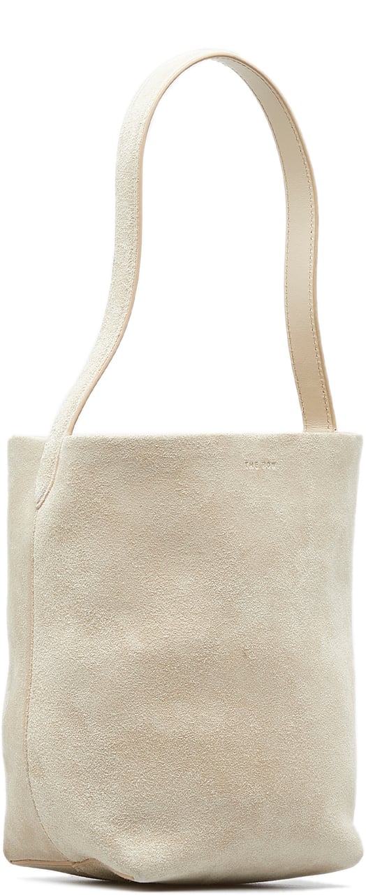 The Row Small N/S Park Suede Tote Bruin