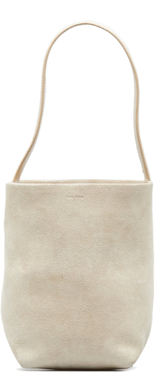 The Row Small N/S Park Suede Tote Bruin