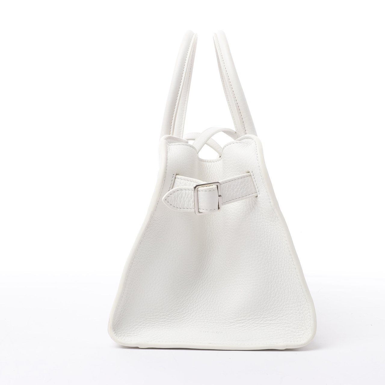 The Row The Row Soft Margaux 10 Leather 2Way Handbag in White Wit