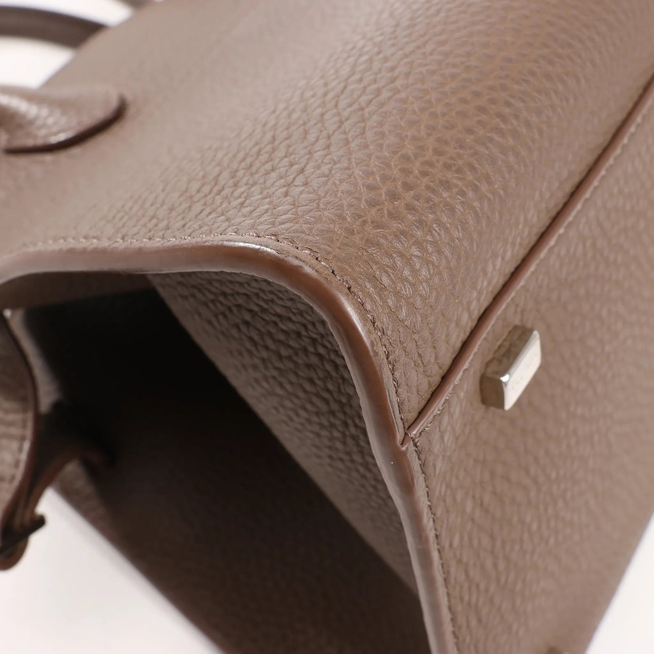 The Row The Row Soft Margaux 10 Leather 2Way Handbag in Brown Bruin