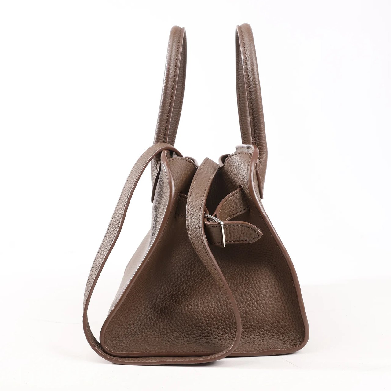 The Row The Row Soft Margaux 10 Leather 2Way Handbag in Brown Bruin