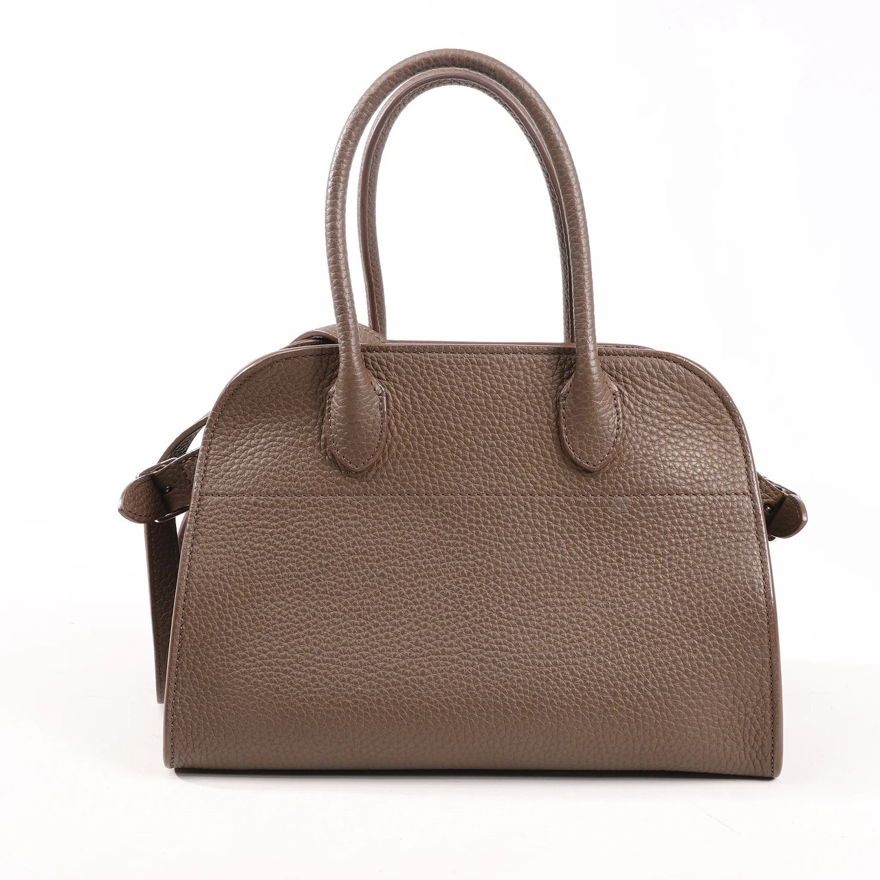 The Row The Row Soft Margaux 10 Leather 2Way Handbag in Brown Bruin