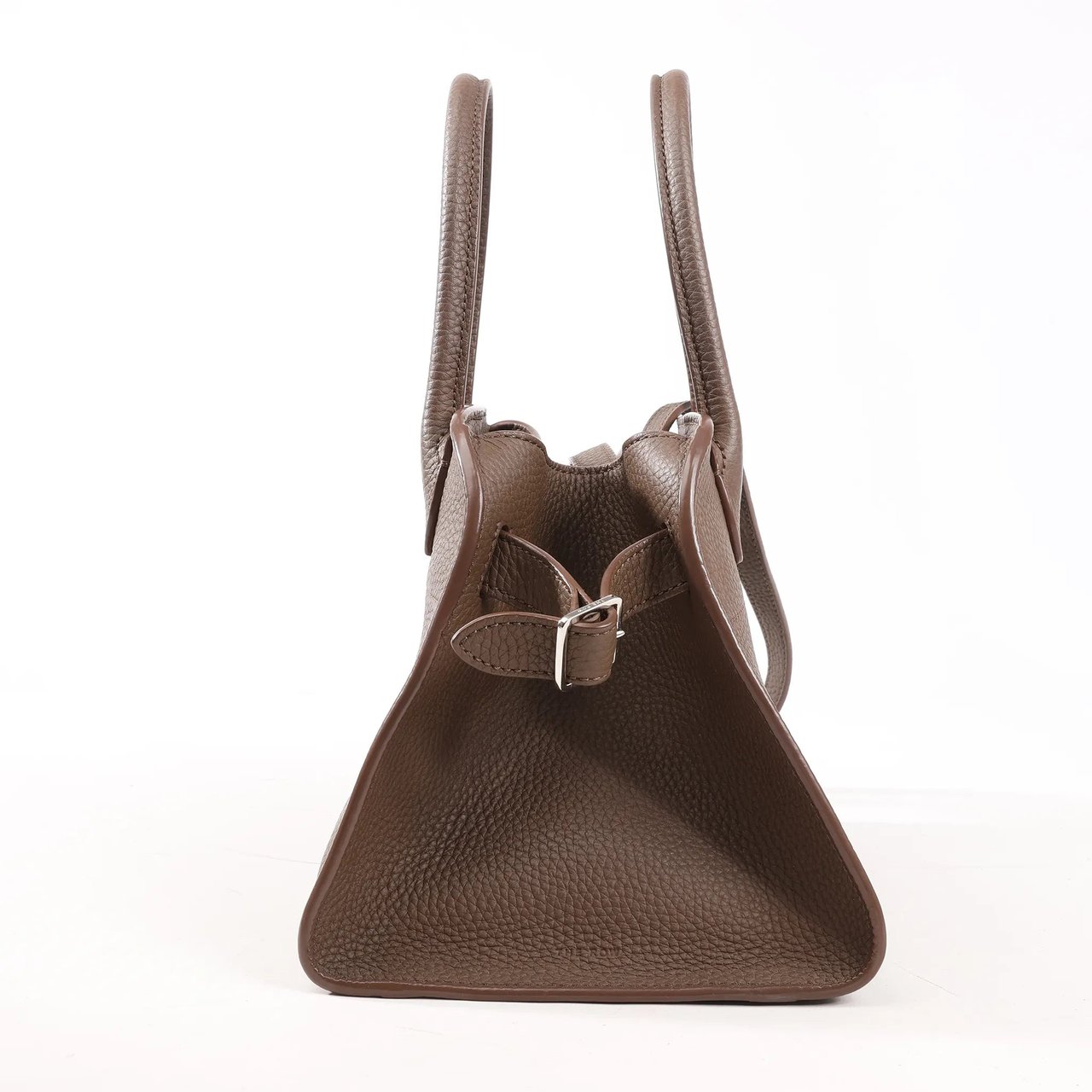 The Row The Row Soft Margaux 10 Leather 2Way Handbag in Brown Bruin