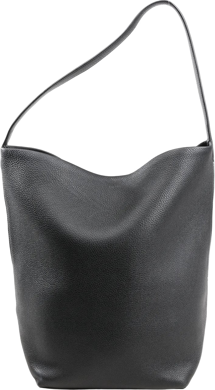 The Row The Row Park Tote Medium Leather Shoulder bag in Black Zwart