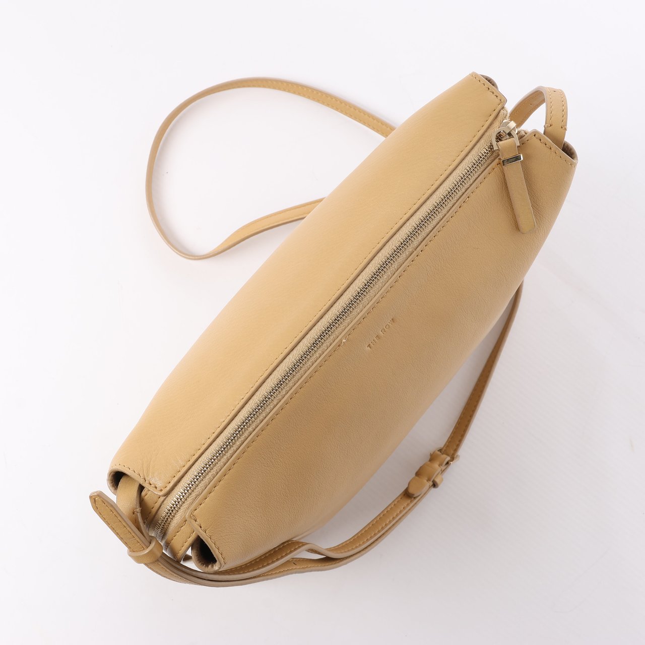 The Row The Row Mini Twin Leather Shoulder Bag in Beige Beige