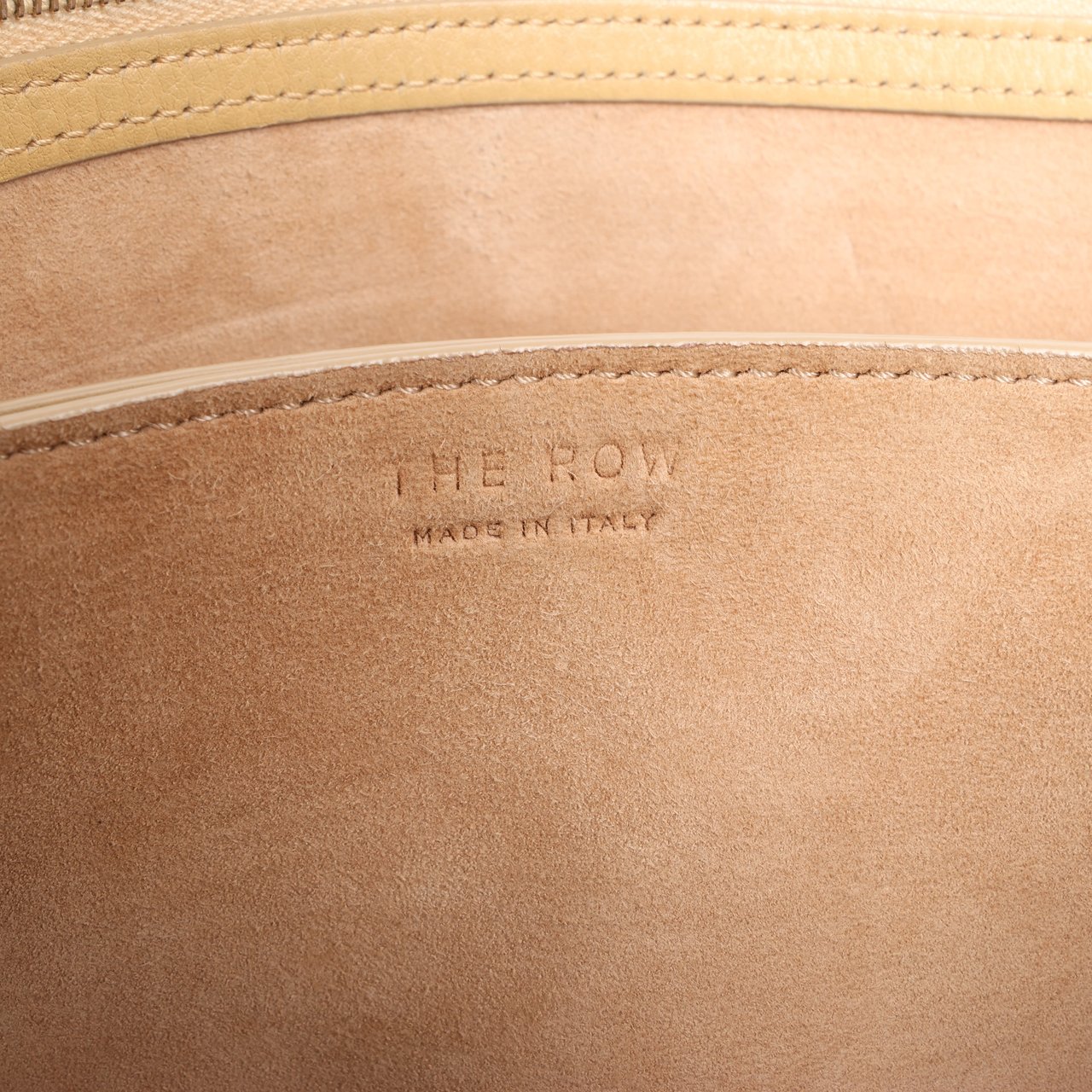 The Row The Row Mini Twin Leather Shoulder Bag in Beige Beige