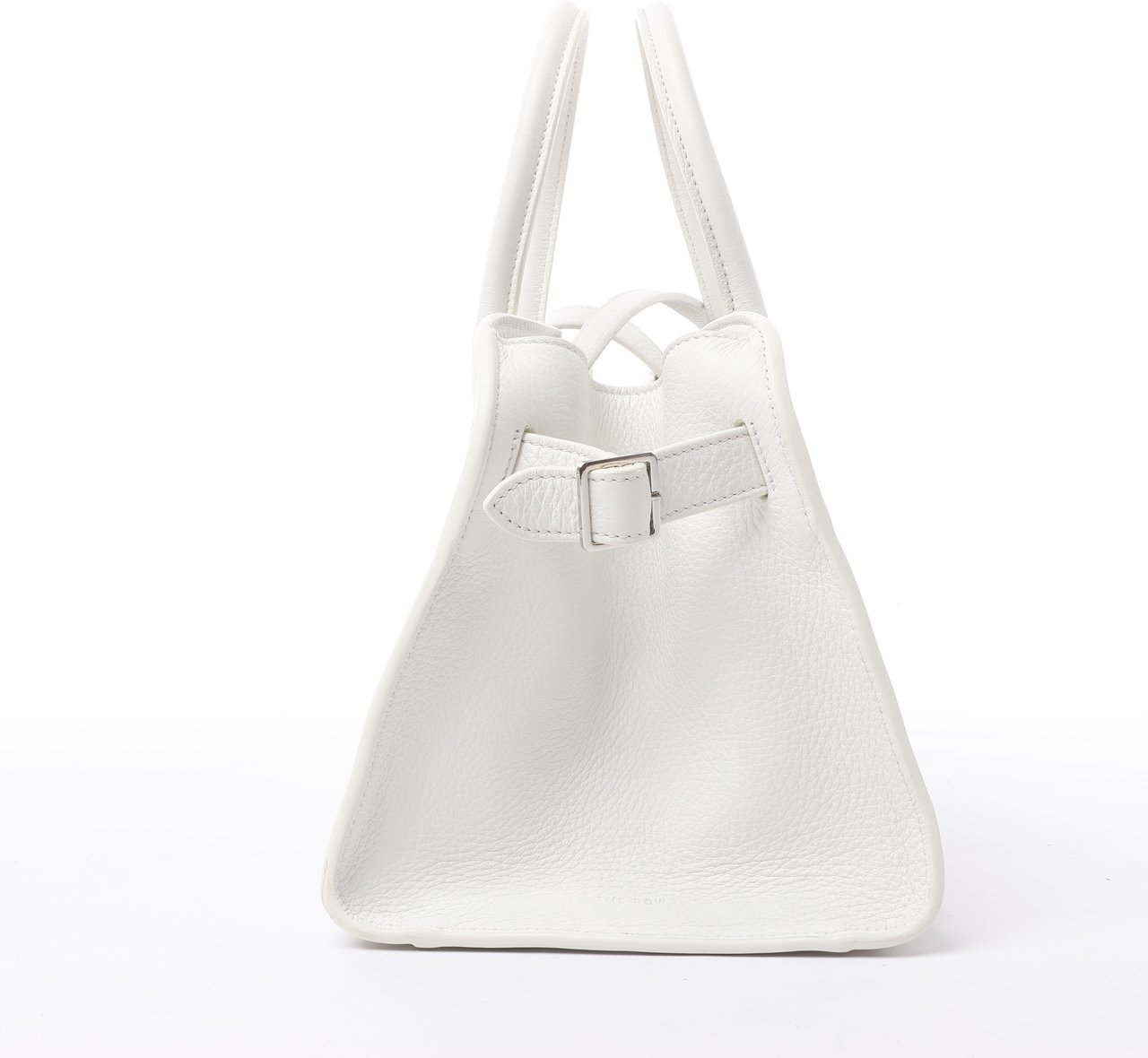 The Row The Row Soft Margaux 10 Leather 2Way Handbag in White Wit