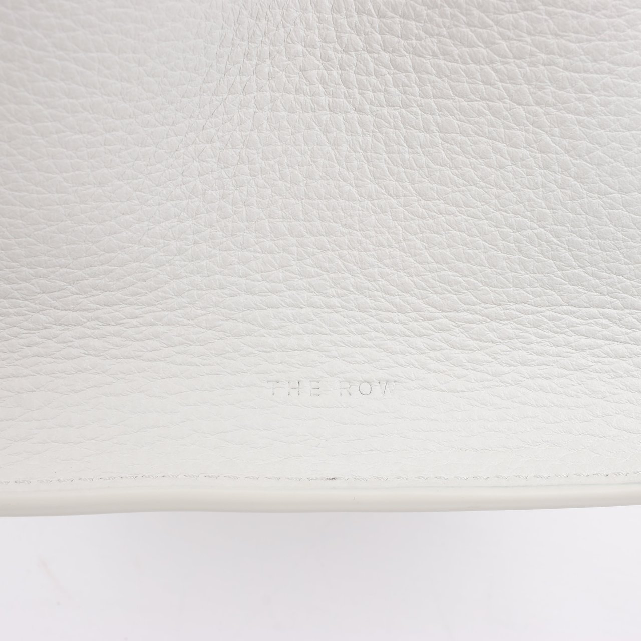 The Row The Row Soft Margaux 10 Leather 2Way Handbag in White Wit