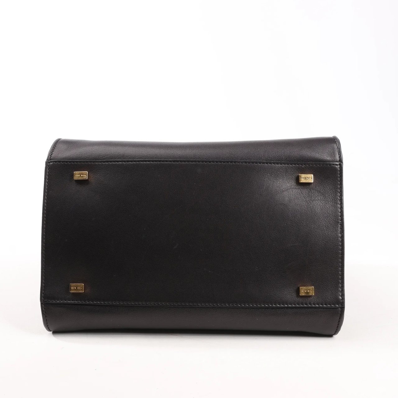 The Row The Row Soft Margaux 10 Leather 2Way Handbag in Black Zwart