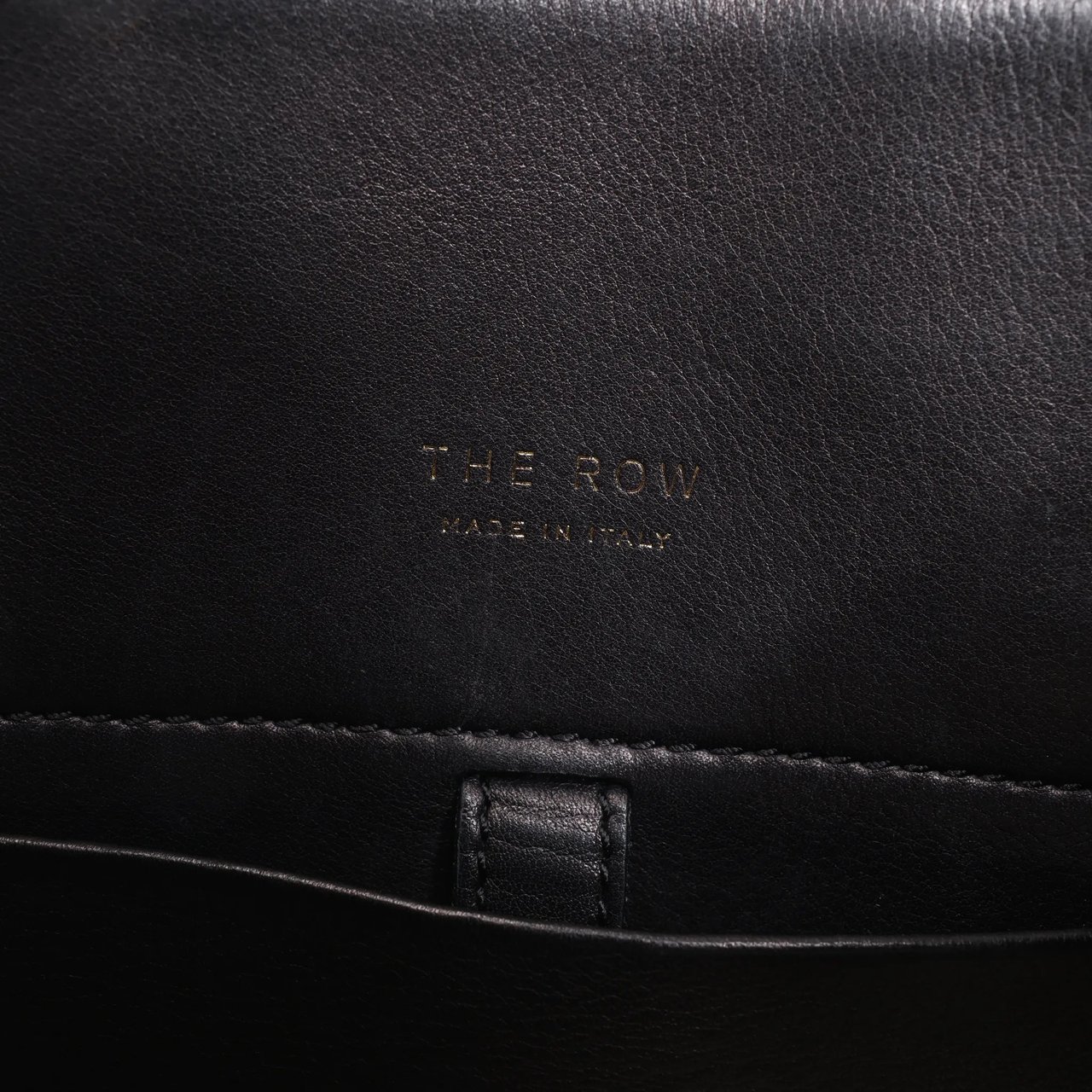 The Row The Row Soft Margaux 10 Leather 2Way Handbag in Black Zwart