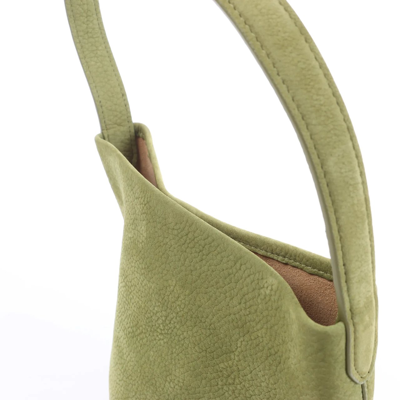The Row Park Tote Small Leather Shoulder bag in Green Divers