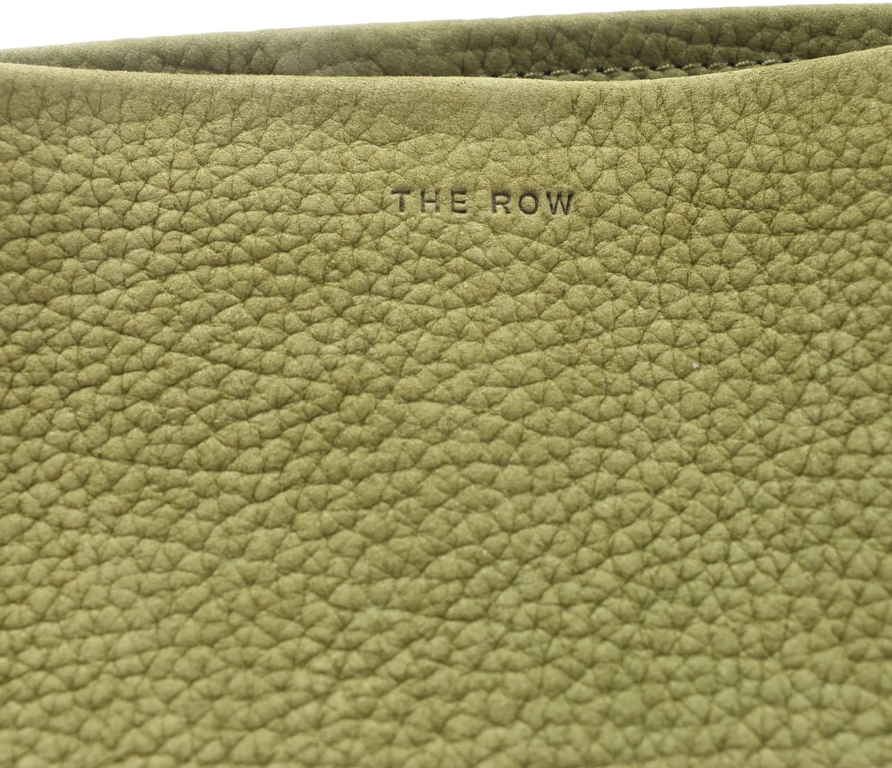 The Row Park Tote Small Leather Shoulder bag in Green Divers