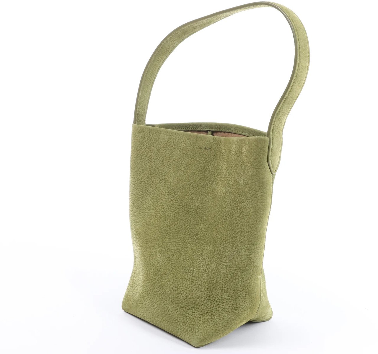 The Row Park Tote Small Leather Shoulder bag in Green Divers