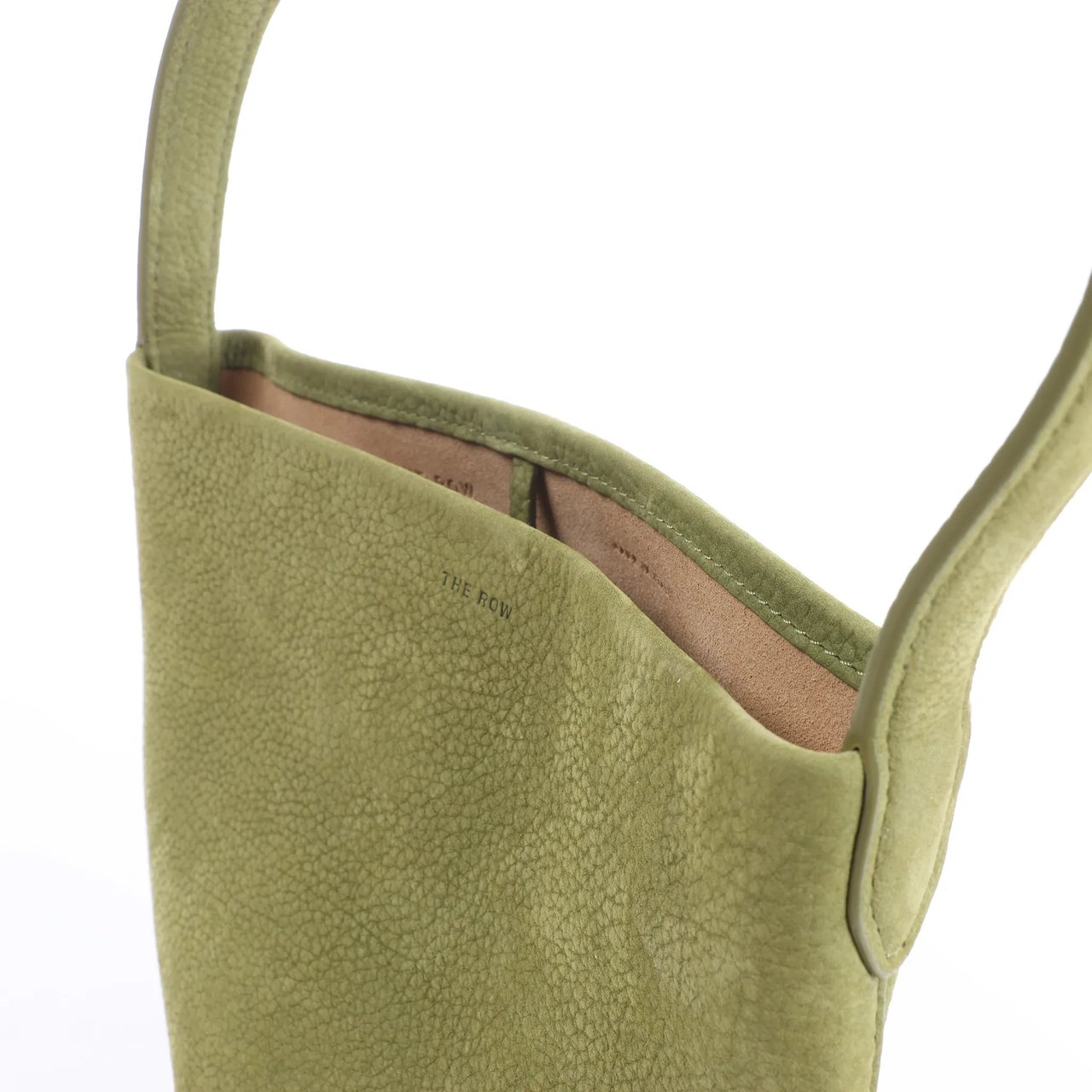 The Row Park Tote Small Leather Shoulder bag in Green Divers