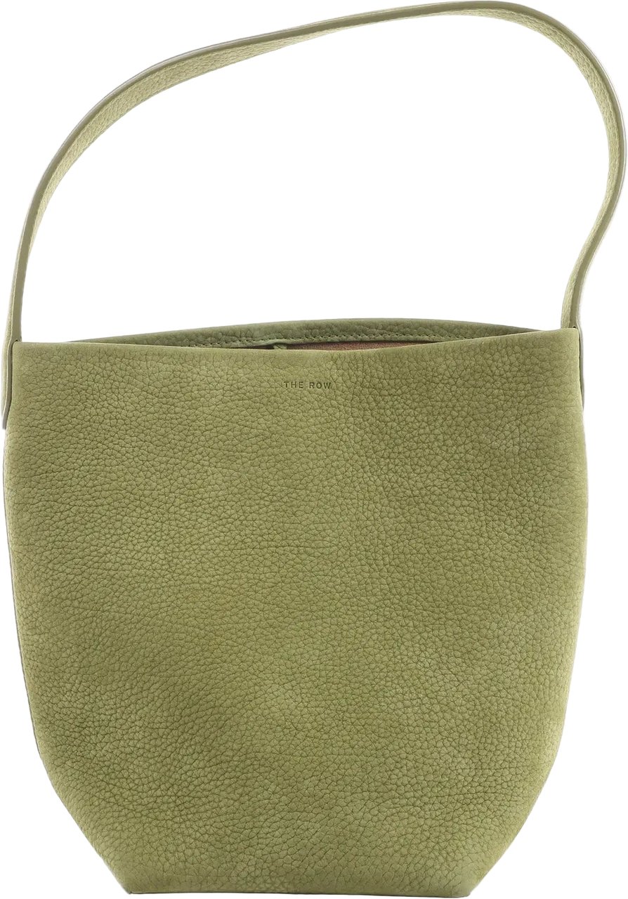The Row Park Tote Small Leather Shoulder bag in Green Divers