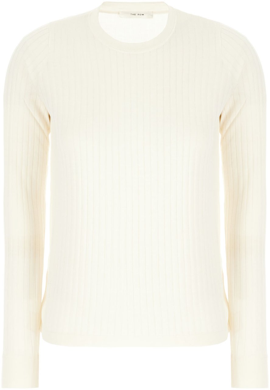 The Row The Row Ivory viscose blend top Neutraal