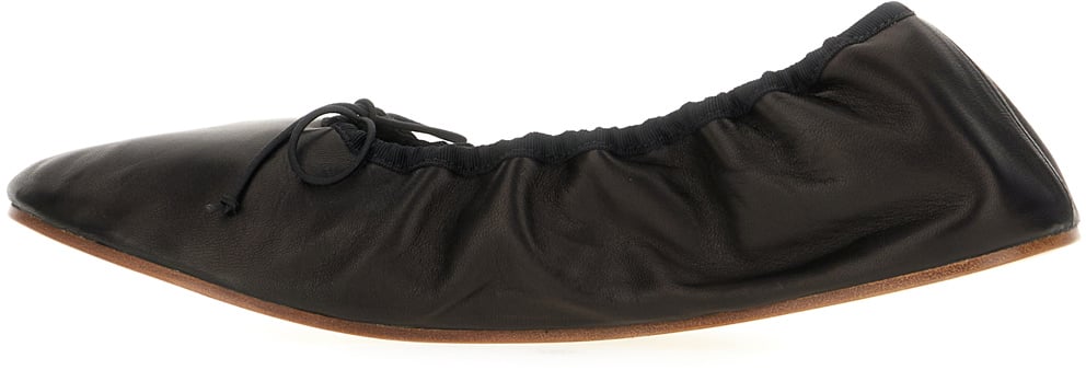 The Row The Row Black nappa leather ballerinas Zwart