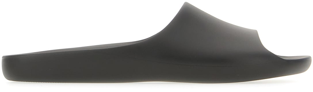 The Row The Row Black leather slippers Zwart