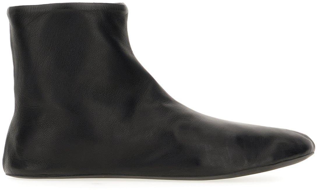 The Row The Row Black nappa leather ballerinas Zwart