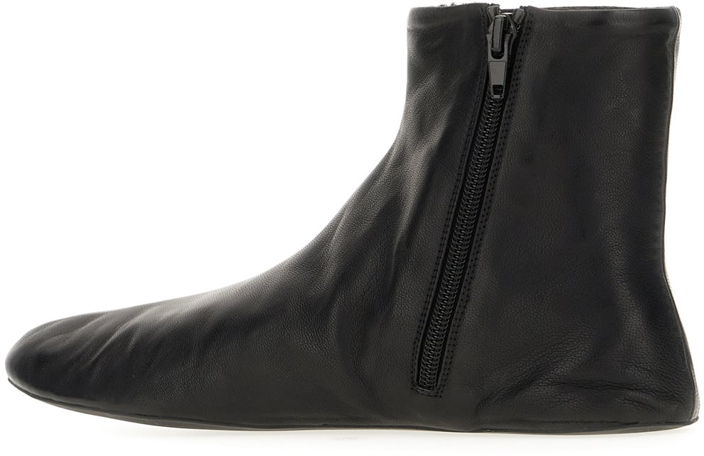 The Row The Row Black nappa leather ballerinas Zwart