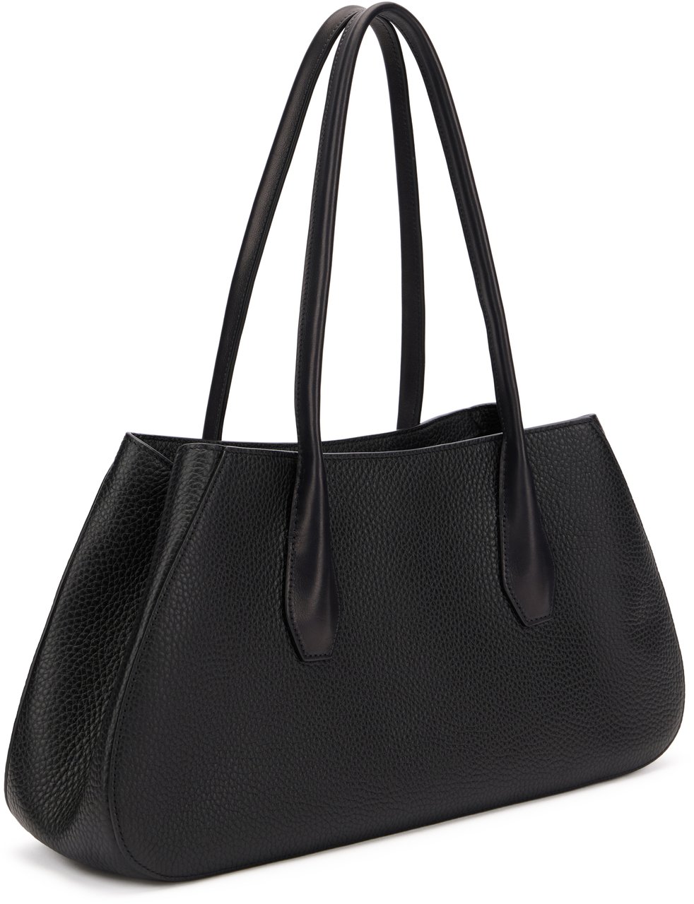 The Row Alger shoulder bag in leather Zwart