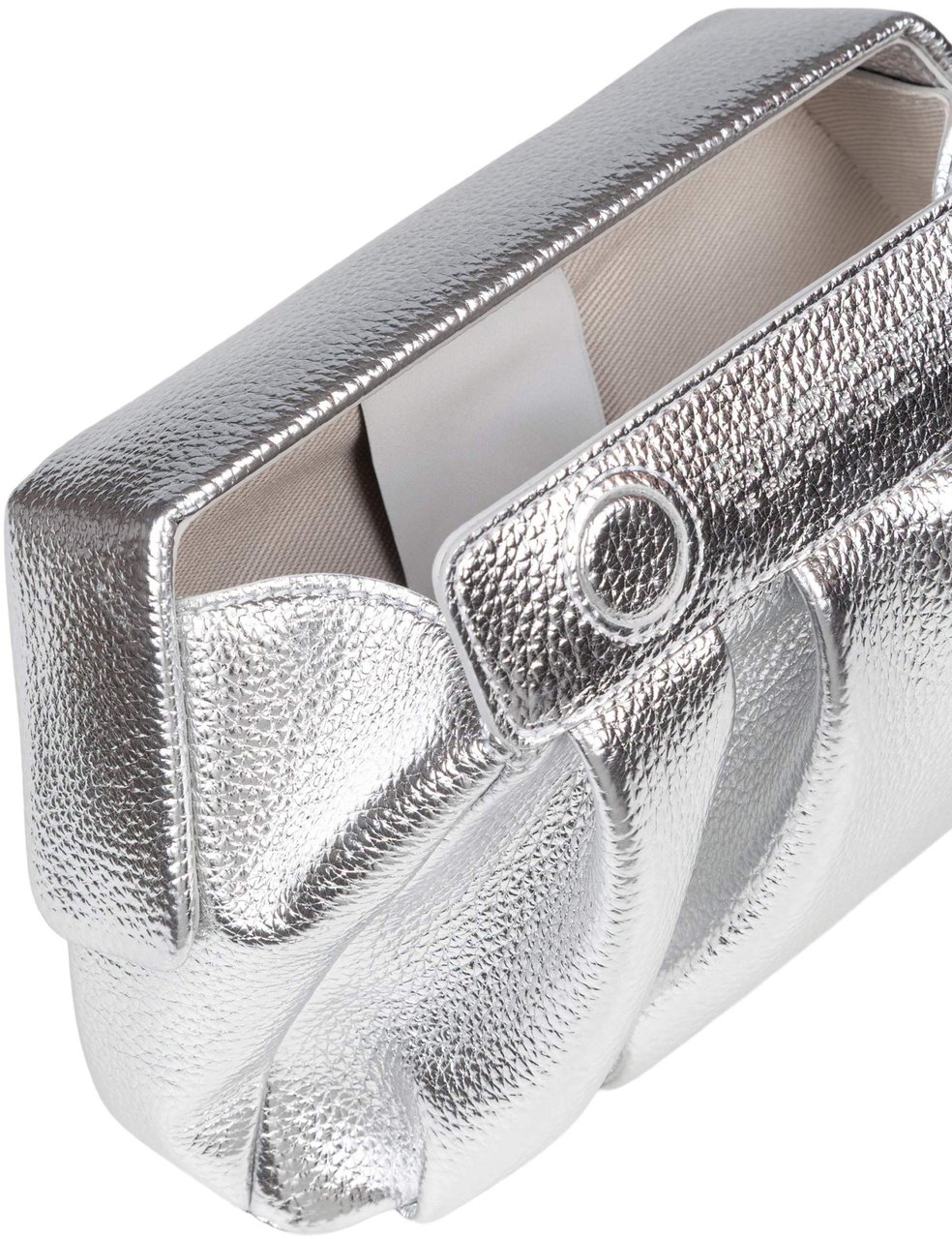 Themoirè Themoirè afrodite handbag in vegan fabric, color silver Zilver