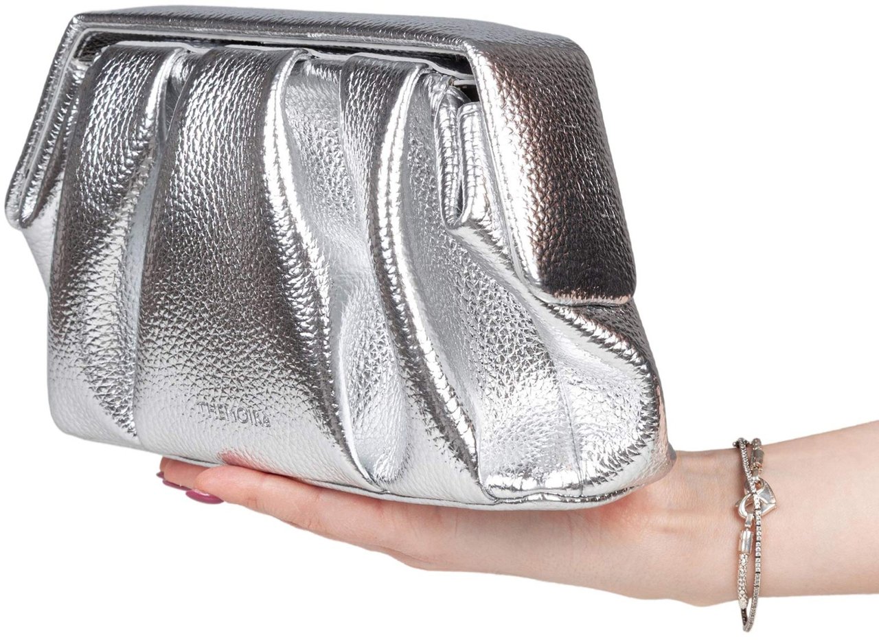 Themoirè Themoirè afrodite handbag in vegan fabric, color silver Zilver