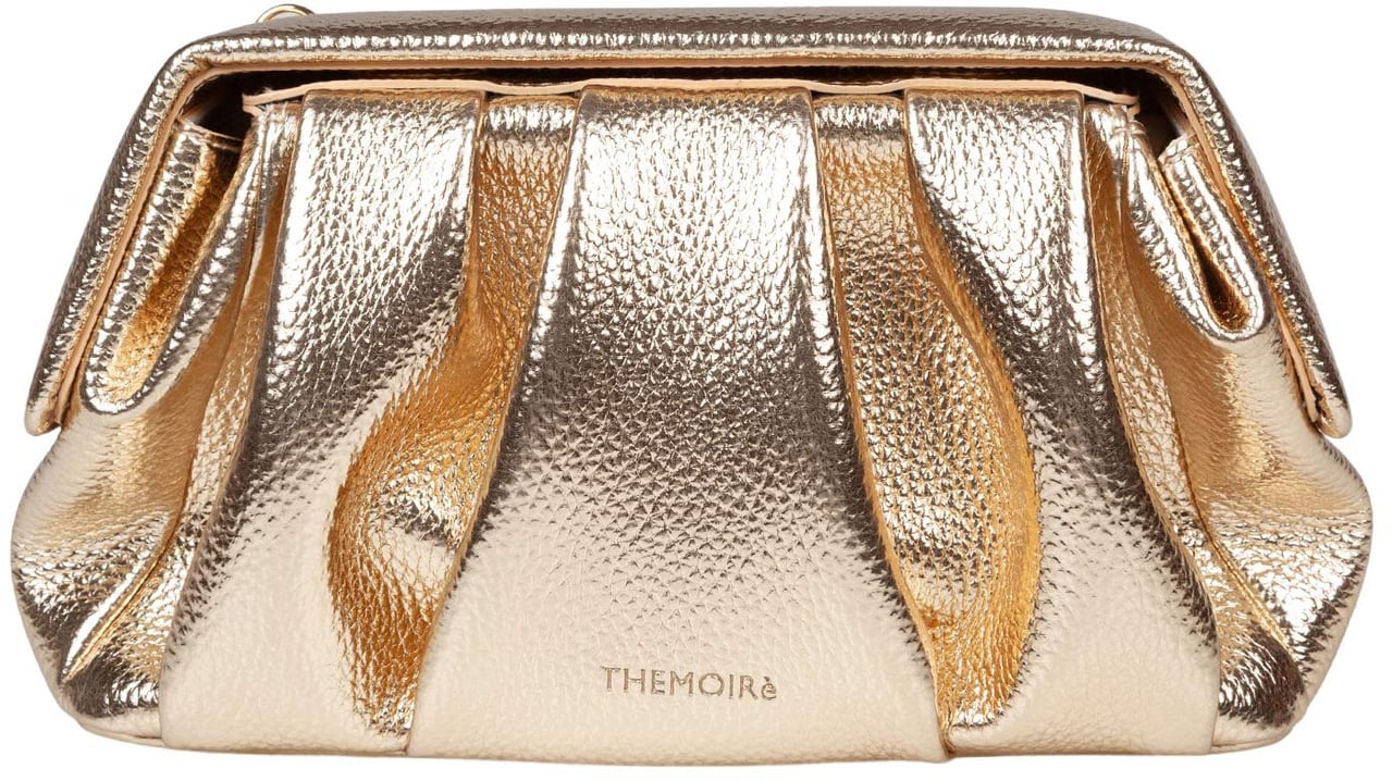 Themoirè Themoirè afrodite handbag in vegan fabric, gold color Goud