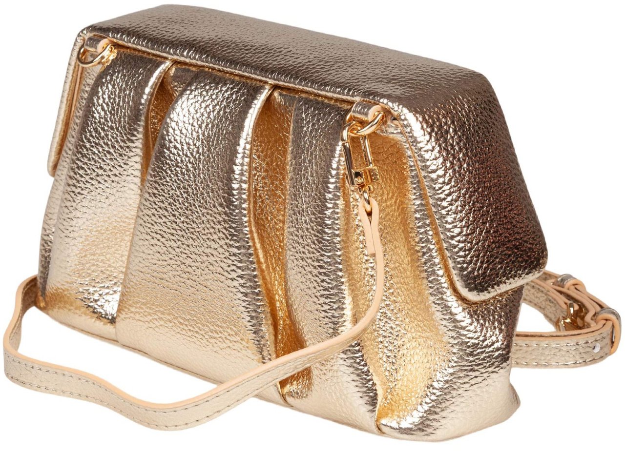 Themoirè Themoirè afrodite handbag in vegan fabric, gold color Goud