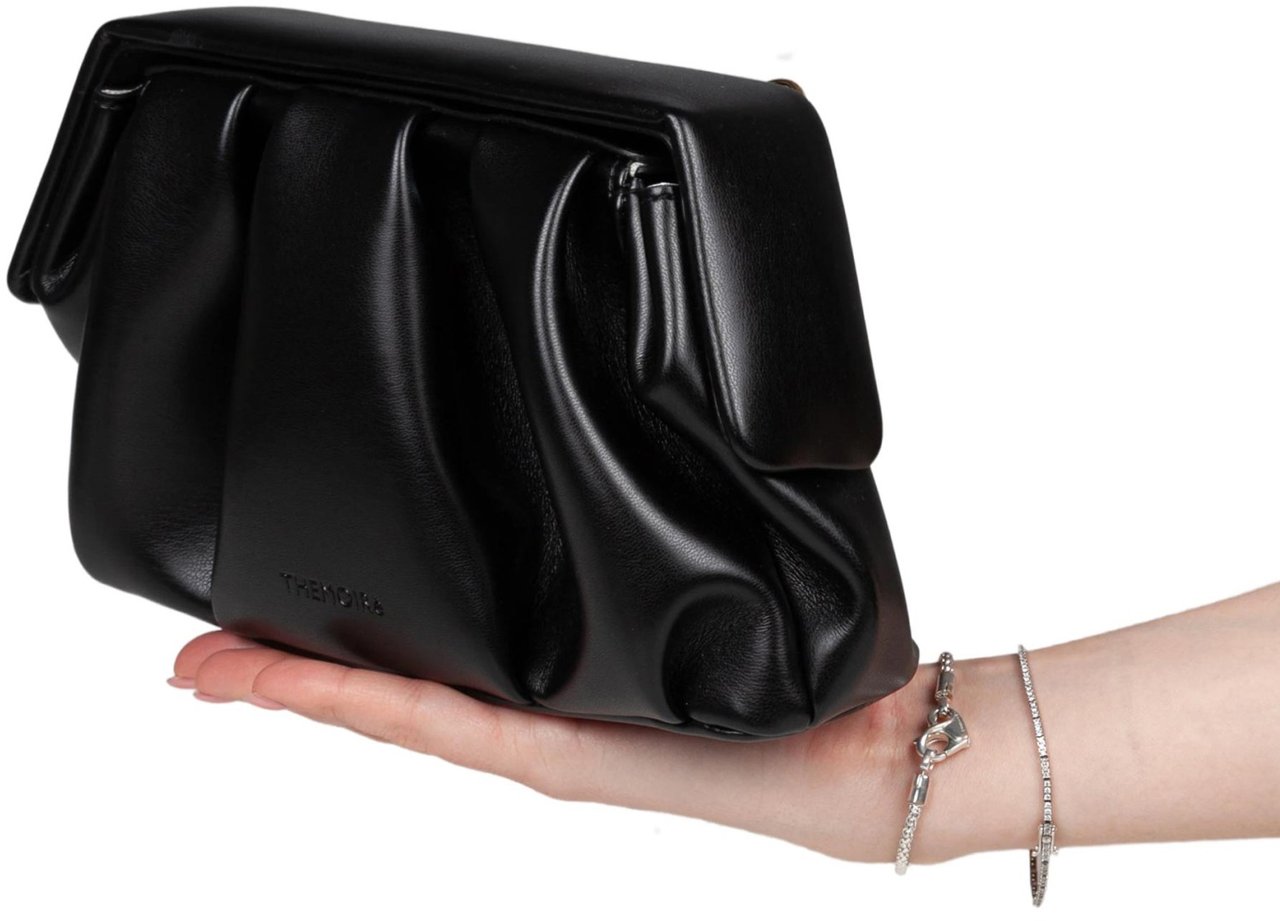 Themoirè Themoirè afrodite handbag in vegan fabric, color black Zwart