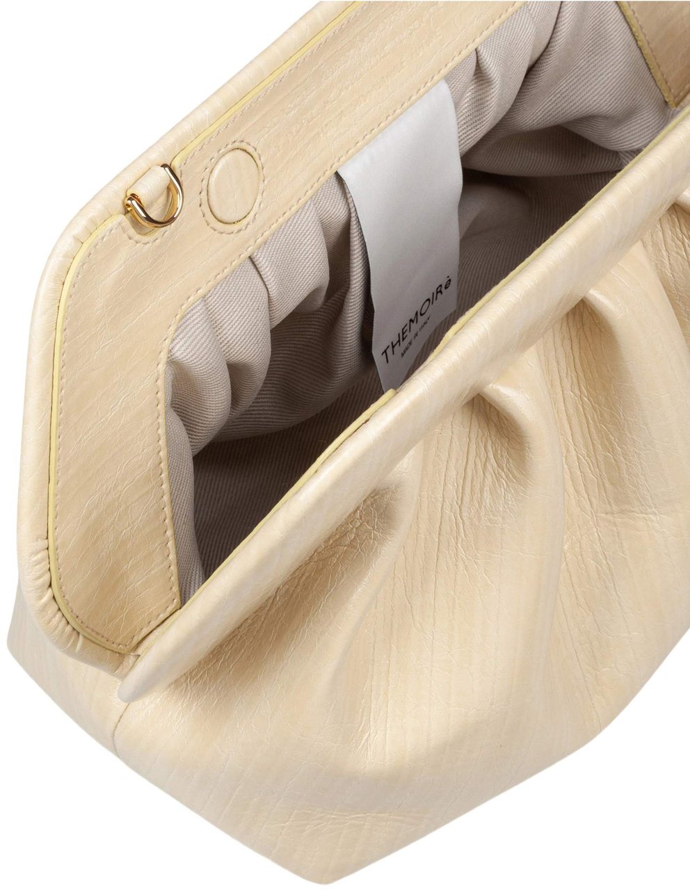 Themoirè Themoirè bios handbag in striped-effect faux leather, cream color Beige